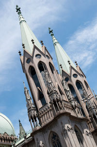 Low angle view of building against sky