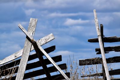 Snow fence out in wide open wyoming, united states