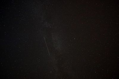 Low angle view of stars against sky at night