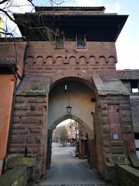 Archway against sky