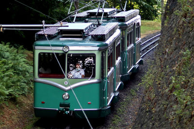 Train on railroad track