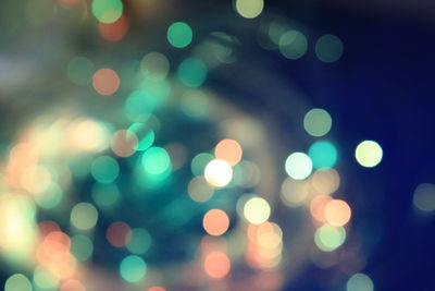 Defocused image of lights