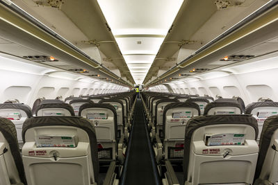 Interior of train