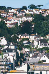 Residential buildings in town