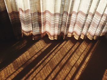 Shadow of painting on curtain