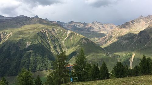 Panoramic view of landscape against sky