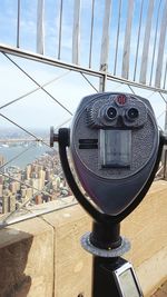 Coin-operated binoculars at empire state building