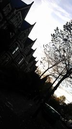 Low angle view of building against sky