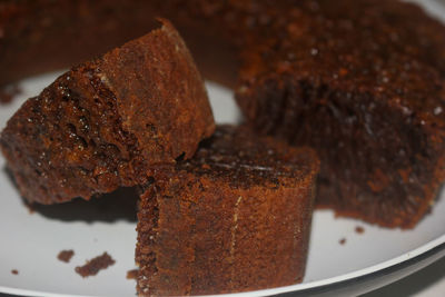 Close-up of dessert in plate