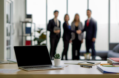 Group of people on table