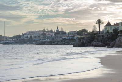 The albatroz hotel on the coast of cascais, portugal with the nice view