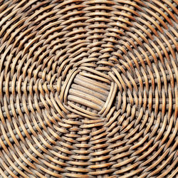 Full frame shot of wicker basket