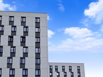 Low angle view of building against sky