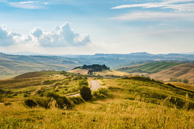 Scenic view of landscape against sky