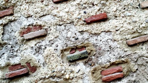 Close-up of old weathered wall