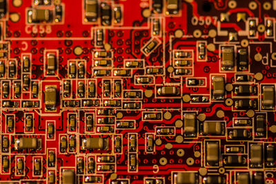 Full frame shot of red toys