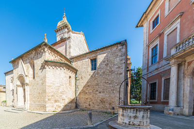 Low angle view of historic building