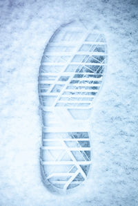 Close-up of snow over white background