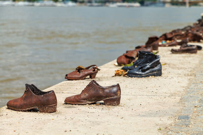 Shoes on the danube embankment - holocaust memorial