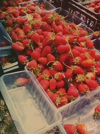 Full frame shot of fruits for sale at market stall