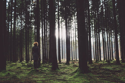 Woman in forest