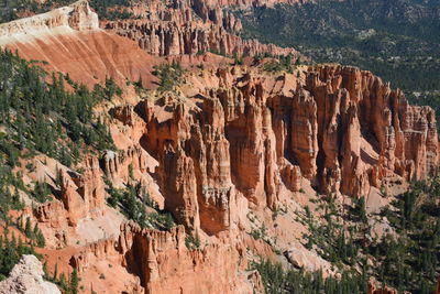 View of rock formations