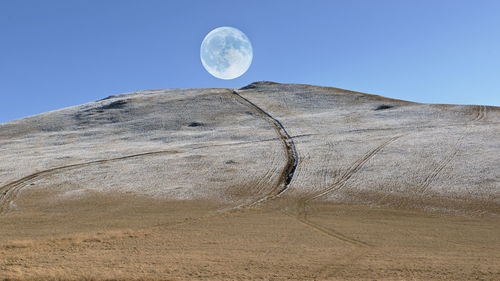 Scenic view of desert