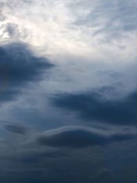 Low angle view of storm clouds in sky