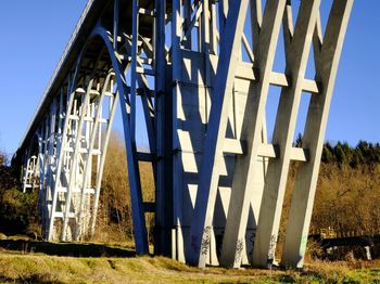 Old built structure on field