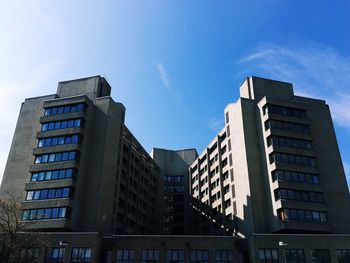 Low angle view of buildings against sky