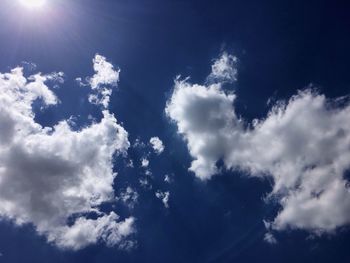 Low angle view of clouds in sky