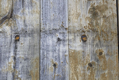Full frame shot of old wooden door