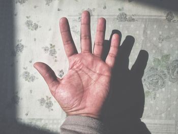 Close-up of cropped hand