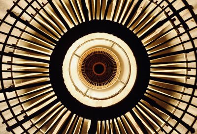 Directly below shot of spiral staircase