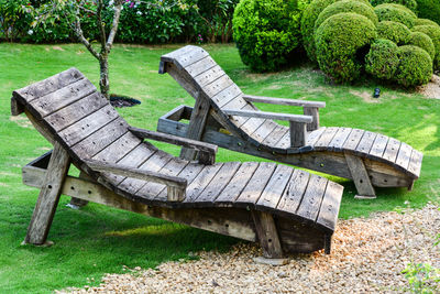 Bench in park