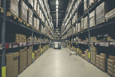 Interior of warehouse