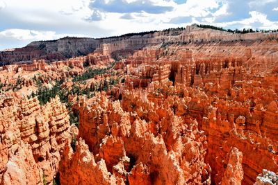 View of rock formations