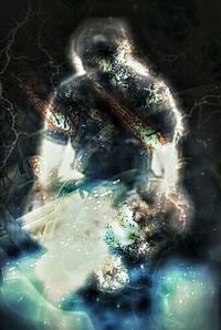 Splashing water