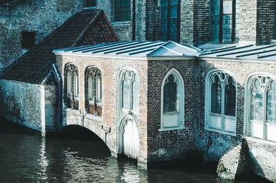 View of buildings by river