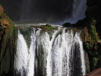 Panoramic view of waterfall