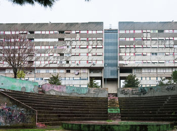Low angle view of building against sky