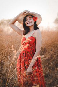 Portrait of a smiling young woman