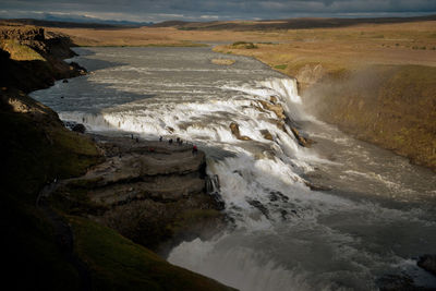 Scenic view of gullfoss