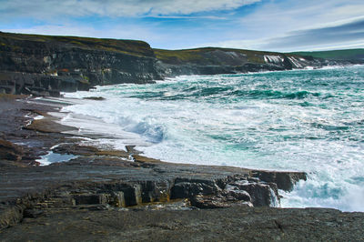 Scenic view of sea against sky