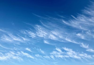 Low angle view of clouds in sky