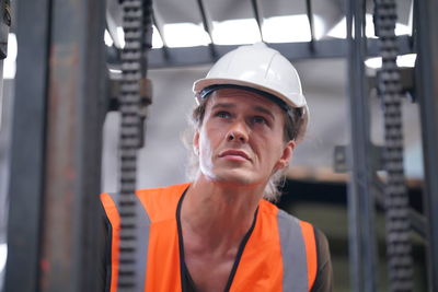 Portrait of man standing in gym