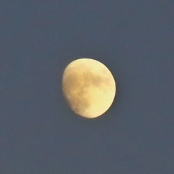 Low angle view of moon against sky