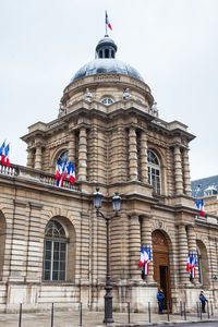 Low angle view of building against sky