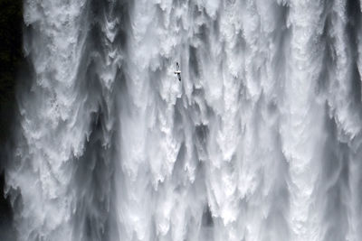 Full frame shot of frozen lake