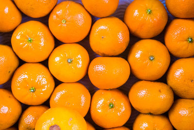 Full frame shot of oranges